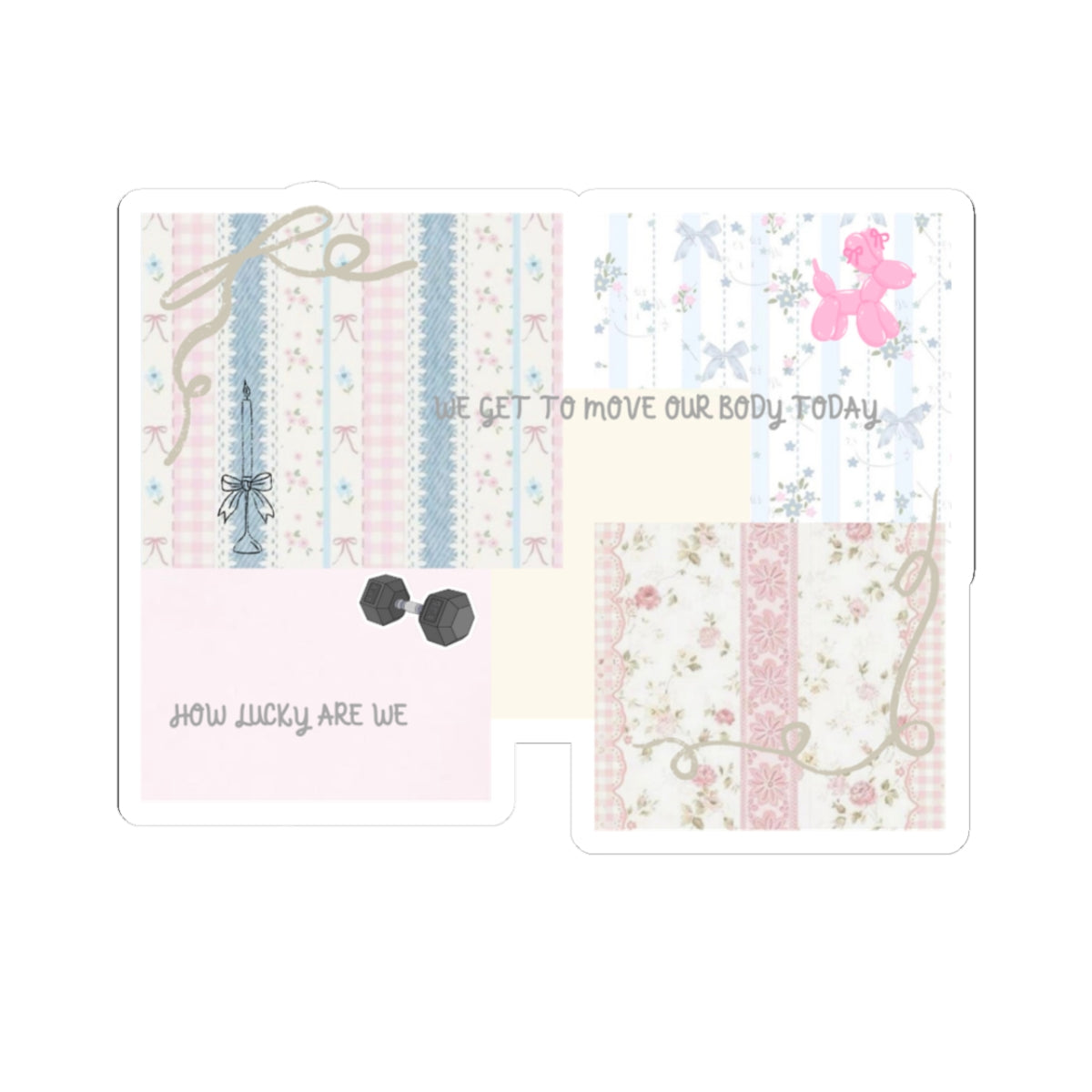 Coquette Gym Sticker