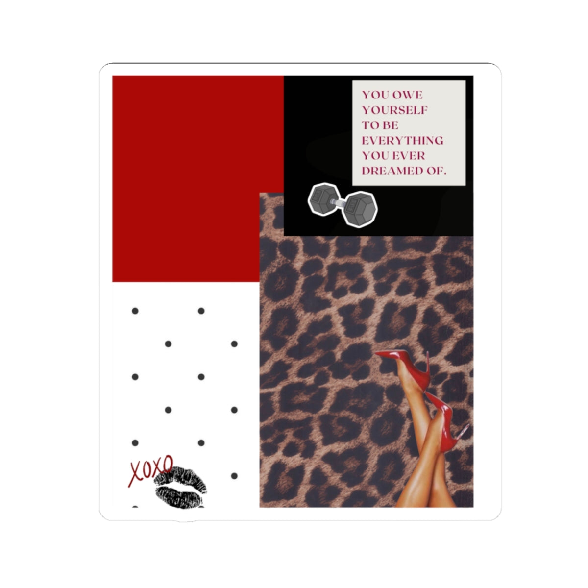 Leopard Workout Sticker